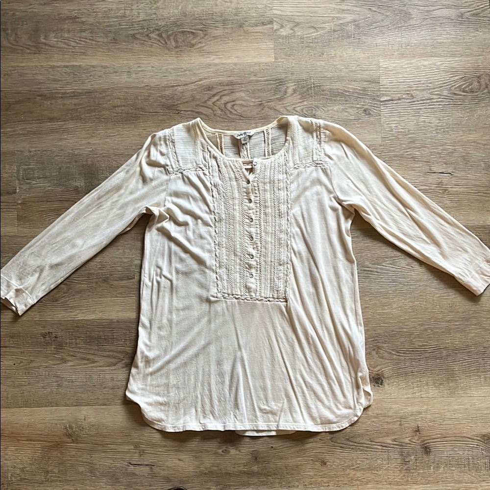 Lucky brand 3/4 sleeve top